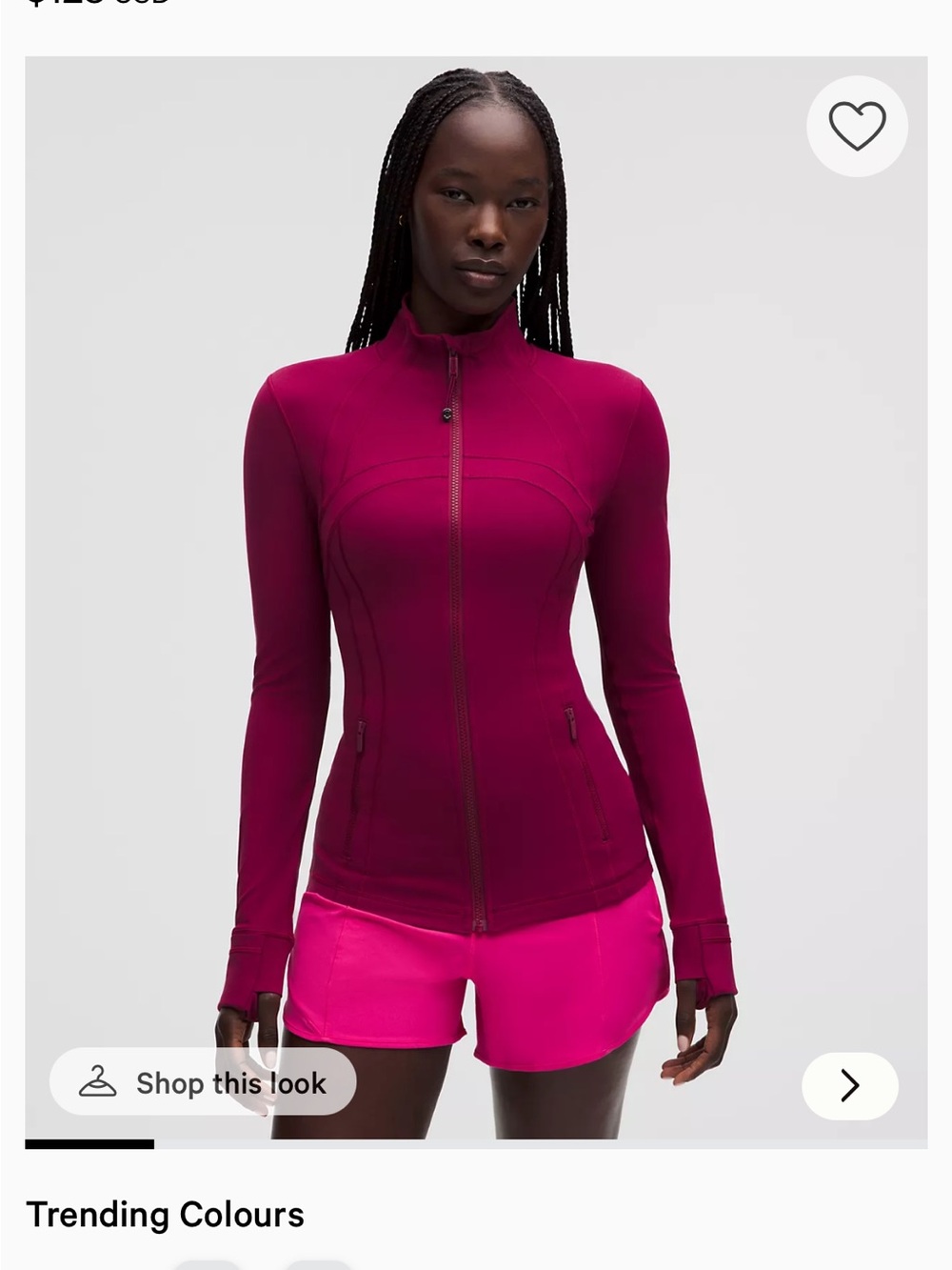 lululemon athletica Berry Full-Zip Jacket